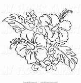 Drawing Tropical Hawaiian Flower Hibiscus Coloring Flowers Bouquet Clip Line Pages Easy Turtle Leaves Draw Rainforest Tattoo Drawings Pencil Getdrawings sketch template