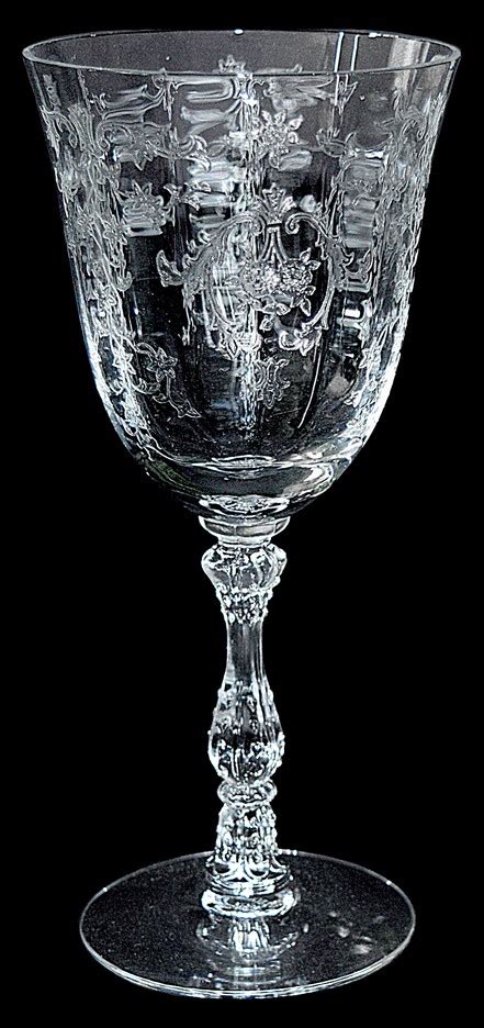 Fostoria Crystal 6016 Navaree 4 Ounce Claret Goblet Stem