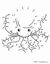Adults Relier Pontos Verbinden Pieuvre Punkte Unir Ligar Hellokids Marinhos Malen Zahlen Imprimir Polvo Os Krake Colorir Imprimer Octopus Kaiden sketch template