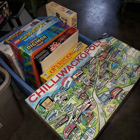 boxes  board games big valley auction