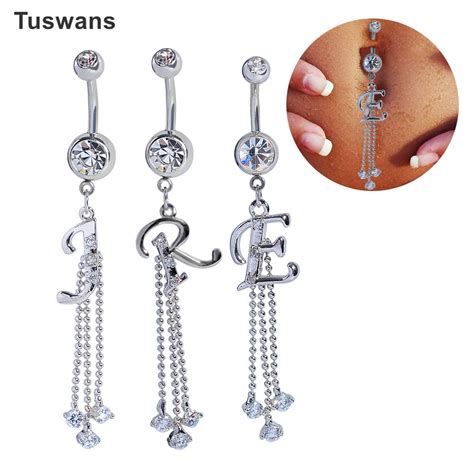 Fashion J R E Letter Piercing Belly Button Rings Navel Piercing Sex