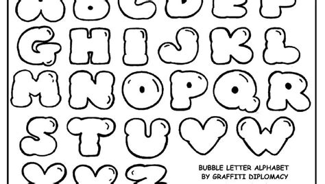 printable letters size alphabet bubble letters alphabet