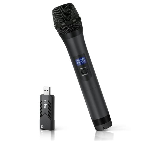 fifine wireless microphone usb microphoneuhf handheld dynamic microphone  usb receiver