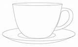 Saucer Cup Clipart Clipground sketch template