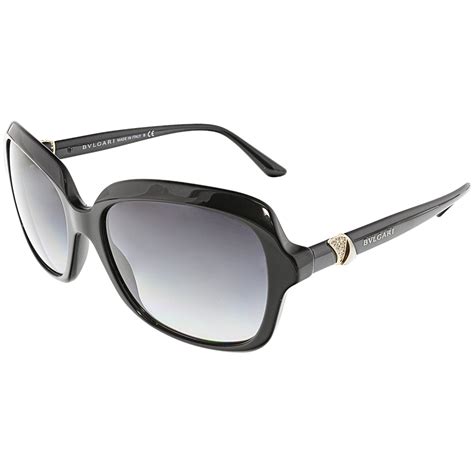 Bvlgari Women S Gradient Bv8176b 501 8g 57 Black Square Sunglasses