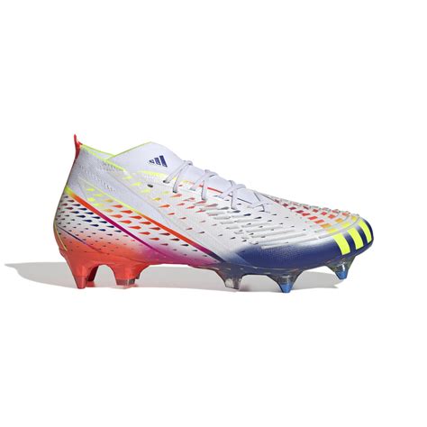 adidas predator edge ijzeren nop voetbalschoenen sg wit geel blauw