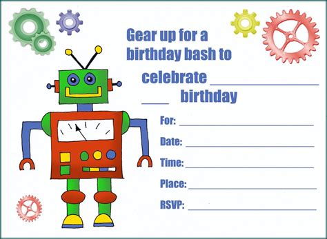 printable birthday invitation templates boy printable templates