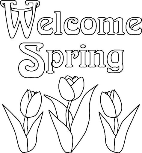 spring coloring pages  getcoloringscom  printable