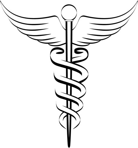 caduceus vector clipart