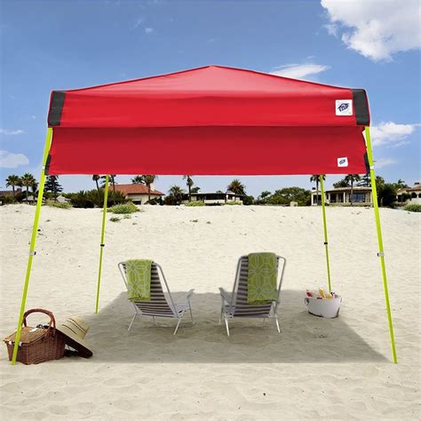 red punch canopy tent outdoor camping beach   wall shade ez  ezup canopy tent