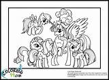 Coloring Pages Pony Little Mlp Magic Friendship Mane Friends Rainbow Rocks Getcolorings Babies Template Printable Minister Getdrawings sketch template