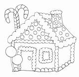 Coloring Candy House Getcolorings Pages Christmas sketch template