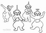Teletubbies Coloring Pages Printable Kids Yellow Green Red Cool2bkids Identical Apart Antennas Oddly Shaped Almost Purple Characters Also Their So sketch template