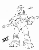 Tmnt Donatello Donny Mutant Teenage sketch template