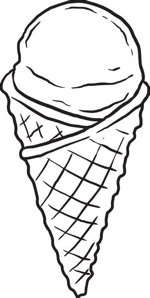 printable ice cream cone coloring page  kids supplyme