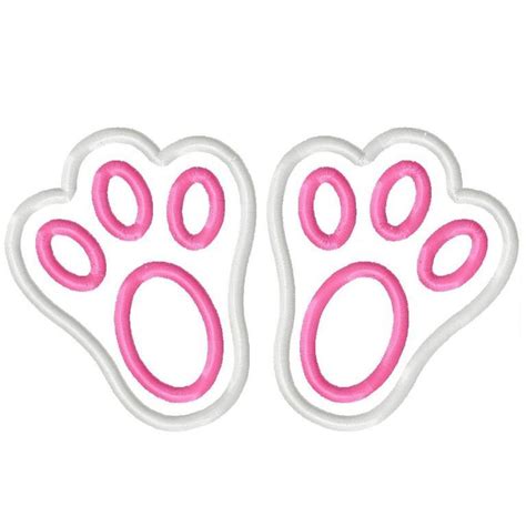 rabbit foot bunny feet template    easter bunny paw prints