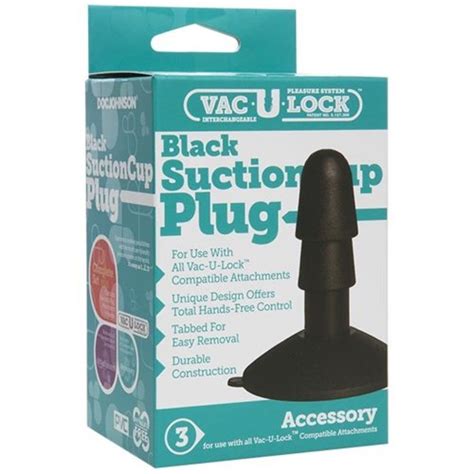 vac u lock black suction cup plug sex toys and adult novelties adult dvd empire
