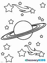 Coloring Saturn Pages Kids Comet Planet Printable Drawing Space Print Comets Nasa Discovery Asteroids Spaceship Color Getdrawings Getcolorings Activities Meteors sketch template