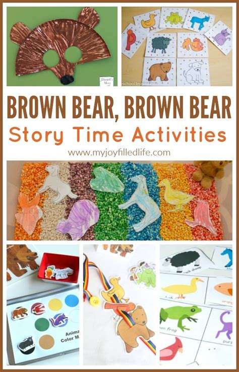 brown bear brown bear story time activities my joy