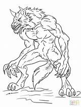 Goosebumps Coloring Pages Horrorland Getdrawings Werewolf sketch template