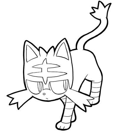 litten  pokemon coloring coloring pages