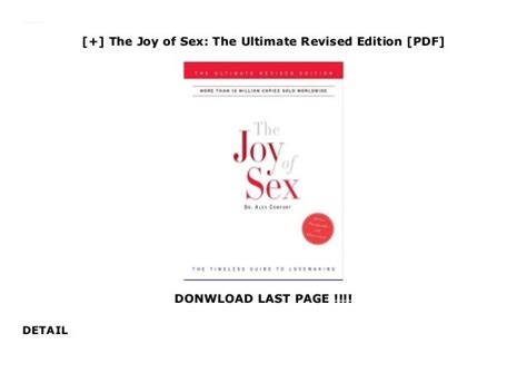 The Joy Of Sex The Ultimate Revised Edition [pdf]