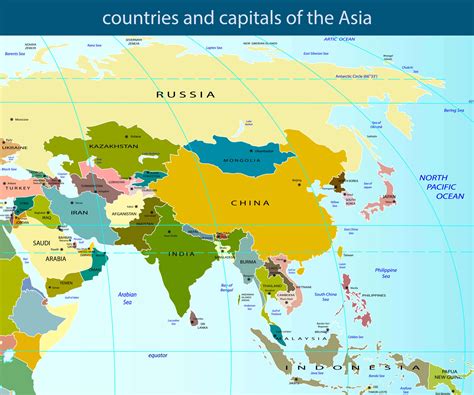 map  south asia  capitals central asia  south asia label  countries  capitals