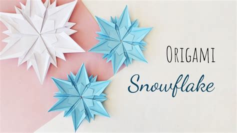 How To Make Origami Snowflake Origami Tutorial Youtube