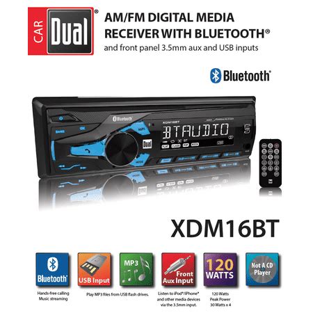 dual electronics xdmbt high resolution lcd single din car stereo  built  bluetooth usb