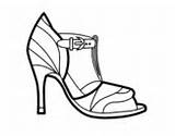 Tacco Chaussure Salto Sapato Talon Scarpa Colorir Alto Punta Zapato Scoperta Descoberta Dica Coloriage Uncovered Montagna Scarponi Destapada Acolore Colorier sketch template