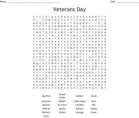 printable veterans day word search puzzle word search printable