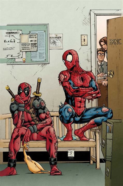 deadpool fan art avenging spider man 12 by shane davis the 5 stÅr Åward of