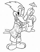 Woody Woodpecker Coloring Pages Cartoons Drawing Drawings Books Kb Getdrawings Popular Printable sketch template