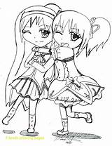 Coloring Pages Anime Friends Getcolorings Pag Printable sketch template