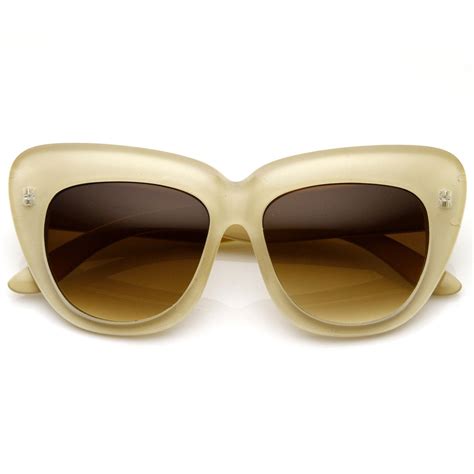 designer womens fashion oversize cat eye sunglasses zerouv