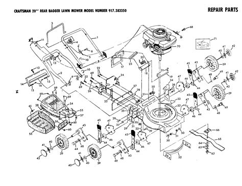 Craftsman Craftsman Lawn Mower Parts Model 917383350 Sears Partsdirect