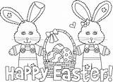 Easter Coloring Happy Pages Bunny Printable Colouring Color Kids Egg Print Printables Templates Worksheets Cute Religious Book Sheets Adults Gif sketch template