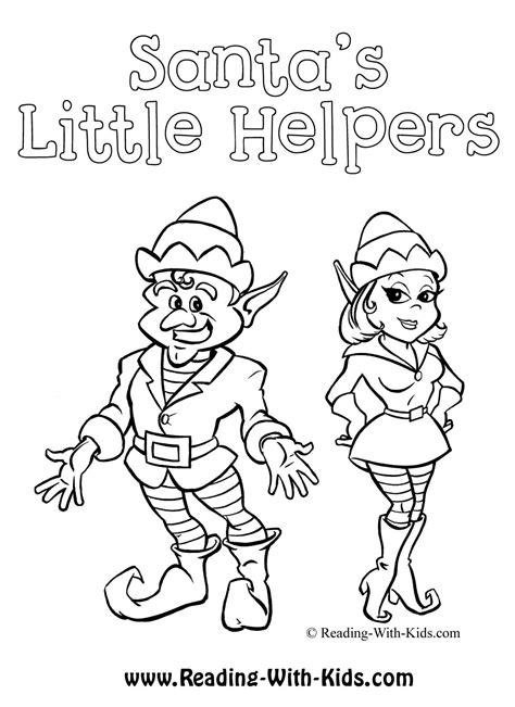 female elf coloring pages  getcoloringscom  printable