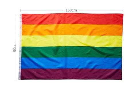 100pcs rainbow flags lesbian gay parade banners lgbt pride flag