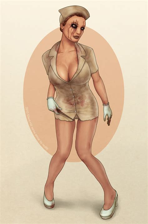 silent hill nurse pinup by redfill on deviantart