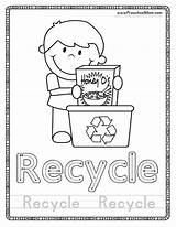 Recycling Recycle Reuse sketch template