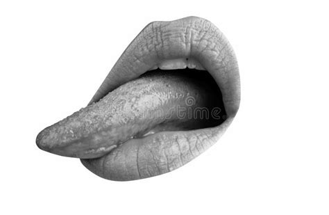 Long Tongue Macro Tongue Lick Lips Close Up Of Woman Mouth Tongue