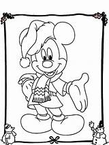 Mickey Coloring Mouse Christmas Pages Minnie Printable Drawing Kids Color Colouring Sheets Santa Merry Clipart Timeless Miracle Recommended Library Getdrawings sketch template