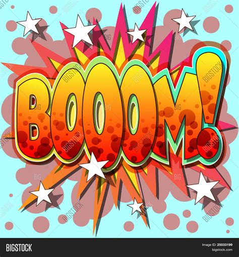 boom comic book vector photo  trial bigstock