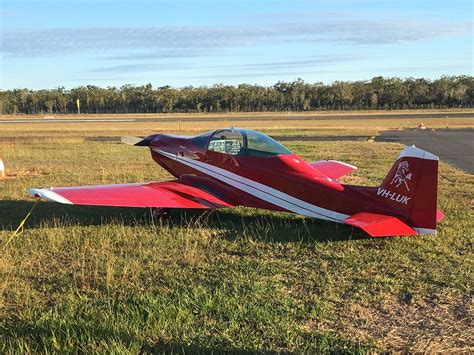 central queensland plane spotting bushby mini mustang ii vh luk parked  hervey bay airport