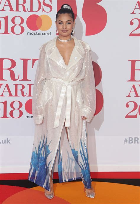 Brit Awards 2018 Mabel Mcvey Flashes Knickers In Open