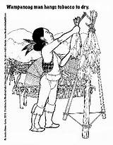 Coloring Pages Wampanoag Indian sketch template