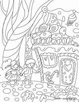 Gretel Hansel Grimm Coloriage Contes Cuentos Cuento Colorier Imprimer Hermanos Fabulas Icolor Hellokids Coloriages Hadas Conte Easynip Fairytale Imprimir Gingerbread sketch template