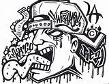 Grafitti Hip Cholos sketch template