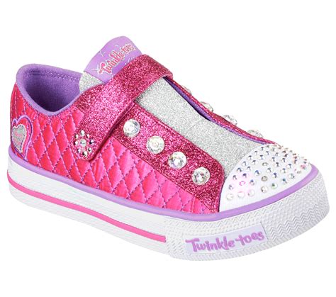 buy skechers twinkle toes shuffles sparkly jewels s lights shoes